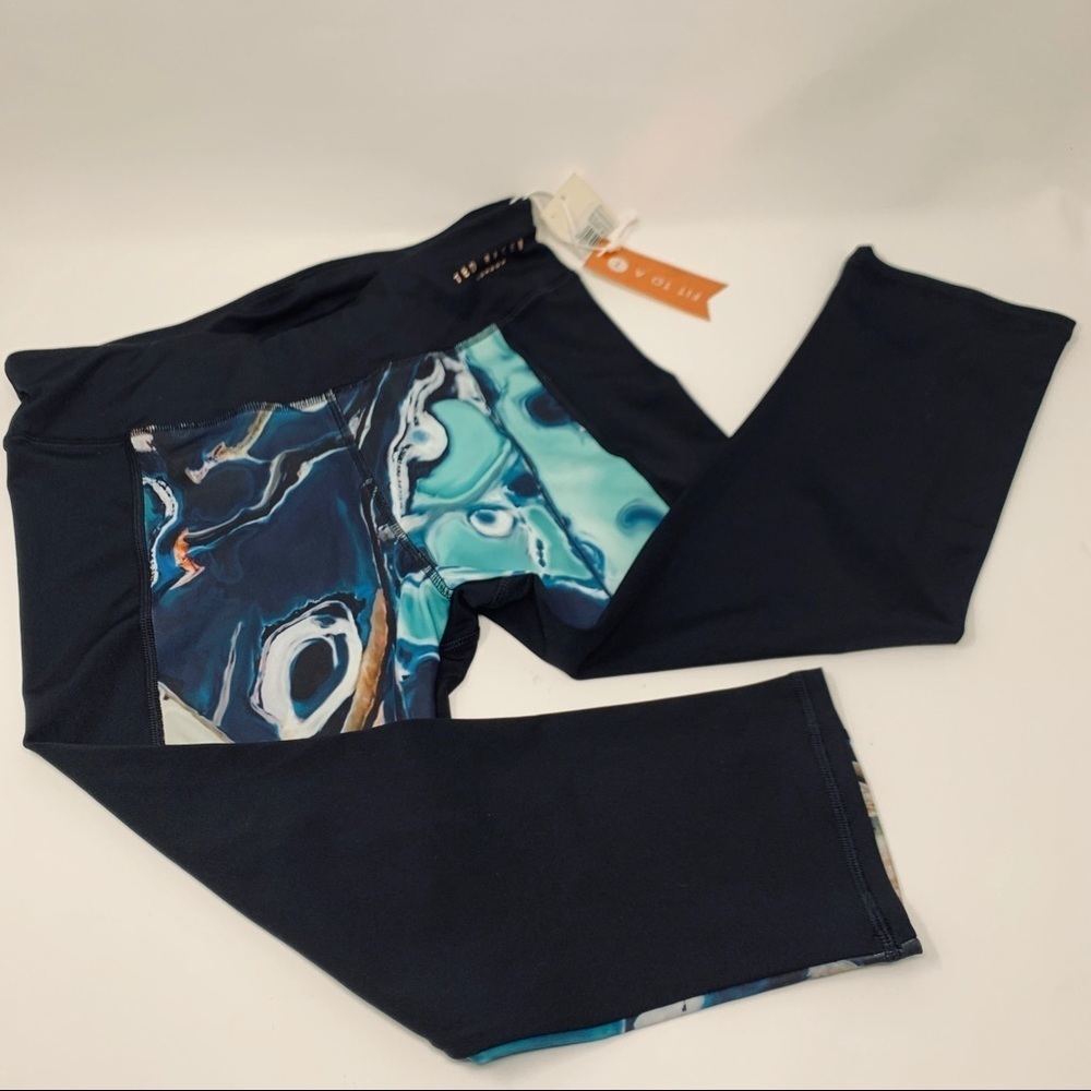 Ted Baker London Blue Lagoon & Black Capri yoga